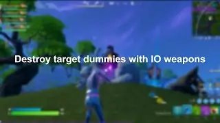 Complete Destroy target dummies with IO weapons