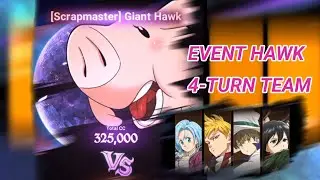 EVENT BOSS HAWK 4-TURN TEAM!!! ANNE DESTROYED HIM!!!