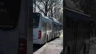 Mercedes-Benz Citaro C2 G NGT Hybrid - Ausfahrt im Schnee |Stadtwerke Augsburg SWA