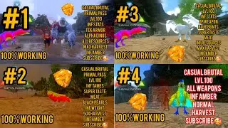 ARK MOBILE SAVE DATA | CASUAL BRUTAL | PRIMAL PASS | LVL | SUBSCRIBE  FOR MORE 🥰 BEST MOD OF ARK |