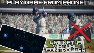 Control game using virtual joystick (smart phone)|| Cricket 19 |Easy solution