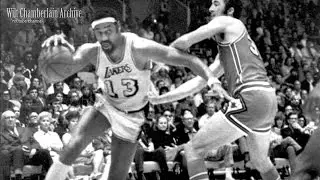 Wilt Chamberlain Drop Steps (GIANT strides nearly clears the lane!)