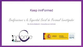 Keep innFormed: Bonificaciones a la Seguridad Social