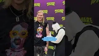 fan gets David Howard Thornton (Art the Clown)'s autograph as a tattoo | Part 1