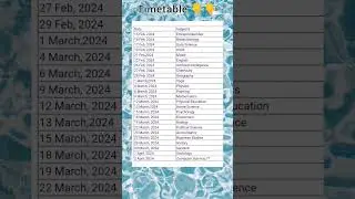 Class 12 cbse date sheet 2024 | Class 12 CBSE Board Exam Timetable 2024 | Class 12 Board Exam Dates