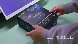 AAXA P400 Mini Short Throw Projector 1080P Native Unbox Review by astronuggie
