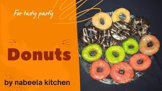 Donuts with Chocolate and Sugar Stain Glaze|How to make  Easy Donuts at home with Frosting tips|