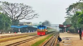 Subarna Express with brand new PTINKA coaches | Chittagong-Dhaka nonstop train in Brahmanbaria stn