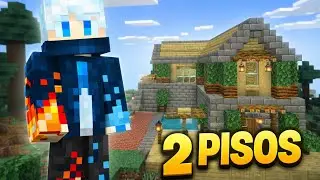 Constru&iacute; una casa de 2 pisos de Minecraft desde cero | modo creativo