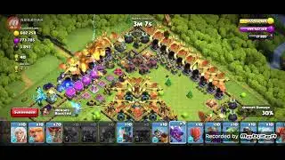 The challenge of attacking a hacked village using most of the Clash of Clans soldiers