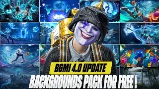 15+ FREE BGMI/PUBG 4.0 Update Backgrounds | Exclusive Thumbnail Background Pack | Frexxi