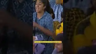 💛💛💛Fan girl crying moment #msd #csk #champion5 #yellow #whistlepodu