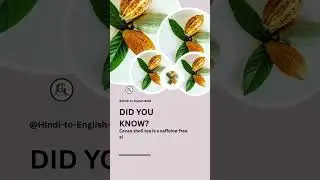 Cacao shell #nutrition #weightloss #healthyfood #selfcare #learnenglish #englishconversation
