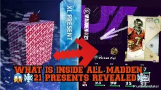 MADDEN 21 ALL PRESENTS REVEALED LIVE! (RED XL PRESENT) ZEROCHILL HUGE LLLLLL
