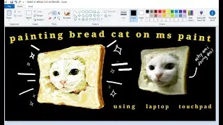🎨 ART CHALLENGE: Drawing on MS PAINT | Bread Cat 🍞
