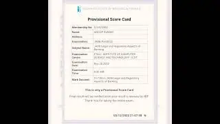 JAIIB RESULT & CERTIFICATE NOVEMBER 2022