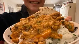 ASMR MUKBANG THAI CHICKEN MASSAMAAN | WE ATE IT ALL 😋
