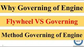 Governing of Engine Flywheel vs Governing