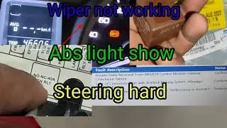 Tata tiago BS4 wiper not working abs light show steering hard #Autocardoctor