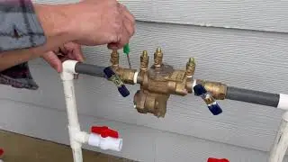 How to drain a above ground backflow for your sprinkler system