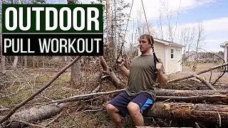 GETTING CREATIVE WITH THIS OUTDOOR PULL WORKOUT