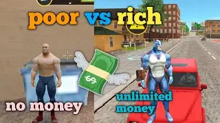 Poor vs Rich in Rope hero vice town | unlimited money and diamond in rope hero vice town |Topgamerz