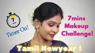 7MINS TAMIL NEWYEAR MAKEUP CHALLENGE WITH 