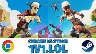 Performance TEST Steam vs Chrome - 1v1.LOL