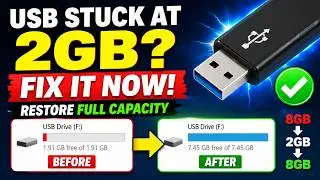 How to Restore Your USB to Full Capacity | Fix Wrong Storage Size In 2 Minutes! (Full Guide)