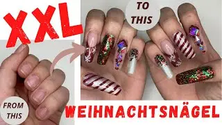 XXL Weihnachtsnägel | Gelnägel | NailArt