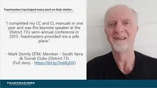 International Stuttering Awareness Day 2021 II October 2021 II District 73 Toastmasters
