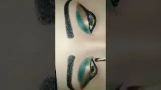 How to draw easy eye makeup/simple eye makeup #smokeeyemakeup #blackeyemakeup🫂