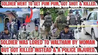 SOLDIER Was SHOT N KILLED & POLICE Got In SHOOT-OUT With WALTHAM GUNMEN After A WOMAN SET Them UP