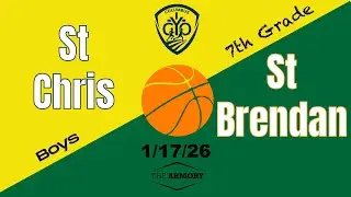 CYO Basketball- St. Chris vs St Brendan (7th Grade Boys)-  Live from THE ARMORY in Columbus, Ohio.