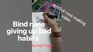 writing bind rune giving up bad habits#runes#symbols#badhabits