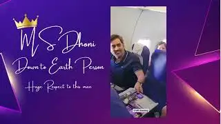 MS Dhoni Viral Video | Flying Economy | On Indigo Flight | #msdhoni #humble #candycrushsaga