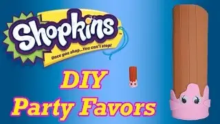 DIY How to Make Shopkins Birthday Party Favors Cheery Churro Cake Topper Decoration