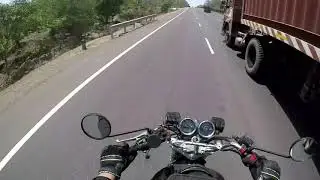 Royal Enfield Thunderbird 500 Top Speed and Overtaking HD Fatboy