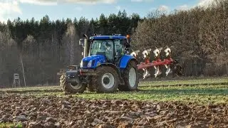 ⛔HIT SEZONU 2022⛔ ciężka orka New Holland t 6080 vs 5 skib ⛔