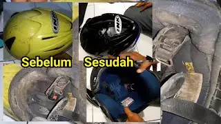 Tutorial On How To Easily Disassemble And Install Helmet Foam || Cara Bongkar Pasang Busa Helm