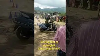 Driving test at sarkaghat college ground....&hearts;️