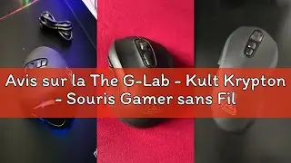 Avis sur la The G-Lab - Kult Krypton - Souris Gamer sans Fil Haute Performance 6400 DPI - Souris Gam