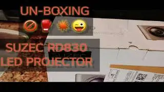 SUZEC RD830 LED PROJECTOR UNBOXING