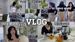 EneVlog#4 |Puse el Cuadro Nuevo |20 libras menos😍  Faja Moldeadora |Cocinando rico |NadyVlogs