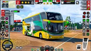 City Coach Bus Simulator 3D | Realistic Driving Gameplay | Bus Game 2025