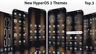 3 New HyperOS 2 control centre Themes for Xiaomi,Redmi,Poco | 3 Best HyperOS 2 Themes