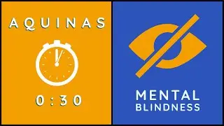 3 Types of Mental Blindness | 30 second Aquinas