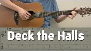 Deck the Halls / Christmas carol (Guitar) [Notation + TAB]