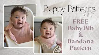 Sew a Baby Bib & Bandana Set | Free PDF Pattern + Tutorial