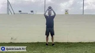 Kettlebell Two Handed Shoulder Press | Exercise Demo | Coaching Software | QuickCoach